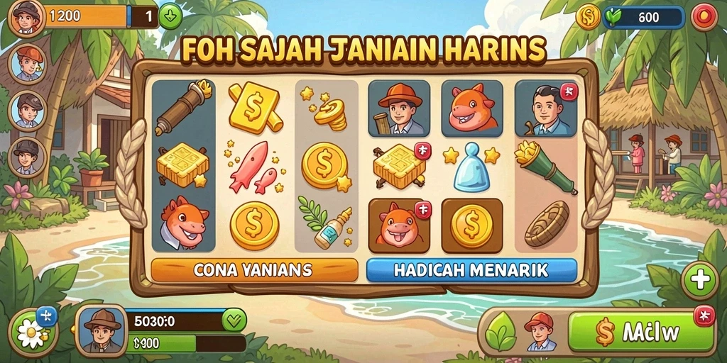 Tampilan level yang menantang dan seru untuk dieksplorasi.