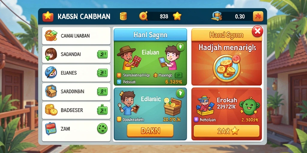 Pengalaman bermain yang seru dan kompetitif.